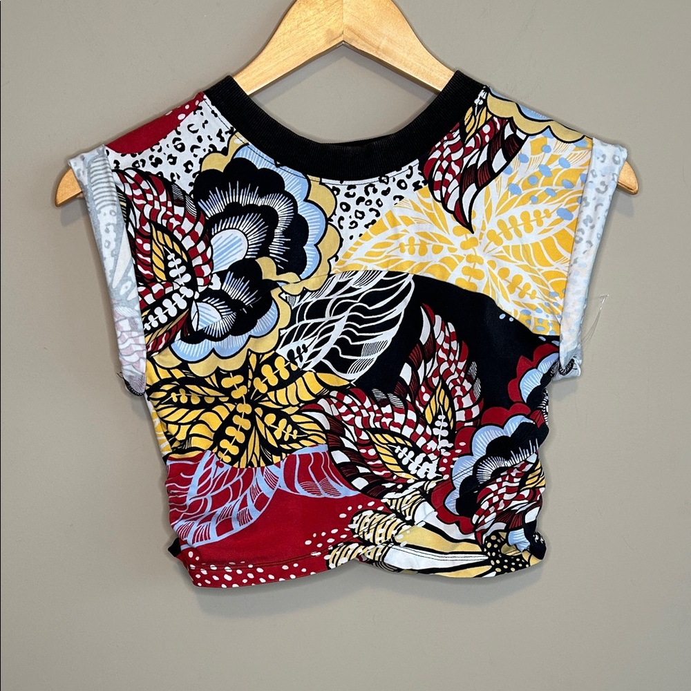 Free People Movement Hot Shot Crossover Crew Neck Cropped Muscle Tee